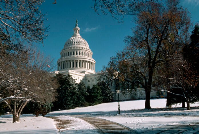 Winter at the Capitol Building