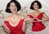 Raye Stuns in Red Off-Shoulder Gown at 2026 Oscars Red Carpet