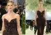 Rosie Huntington-Whiteley Stuns in Brown Burberry Gown at Met Gala 2026