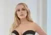 Lindsay Lohan Stuns in Cinched Waist Fairy-Tale Gown