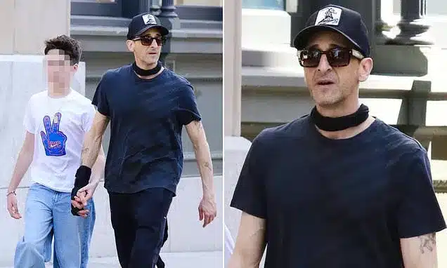 Adrien Brody Displays Fatherly Bond with Girlfriend’s Son in NYC