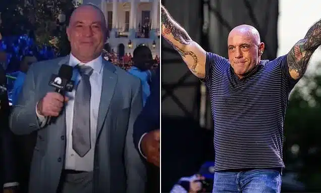 Joe Rogan’s Short Tie Sparks Social Media Frenzy at White House UFC Event Joe Rogan’s Short Tie Sparks Social Media Frenzy at White House UFC Event