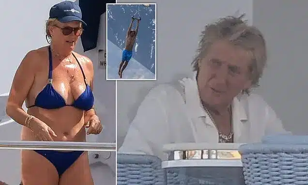 Rod Stewart and Penny Lancaster Enjoy Lavish Ibiza Superyacht Getaway