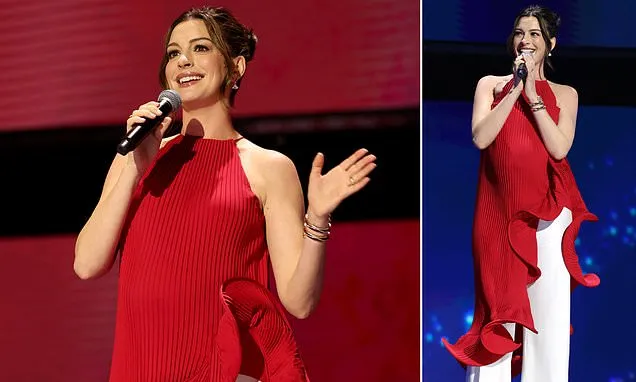 Anne Hathaway Stuns at Disney Event Amidst Maternity Style Buzz