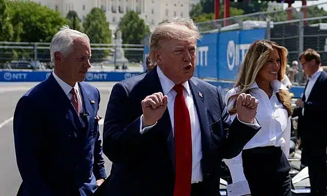Trump Greets IndyCar Stars at Historic Freedom 250 Grand Prix
