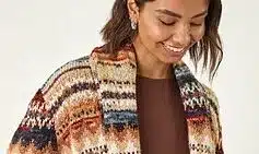 Roman’s Jacquard Cardigan: A Versatile Autumn Staple