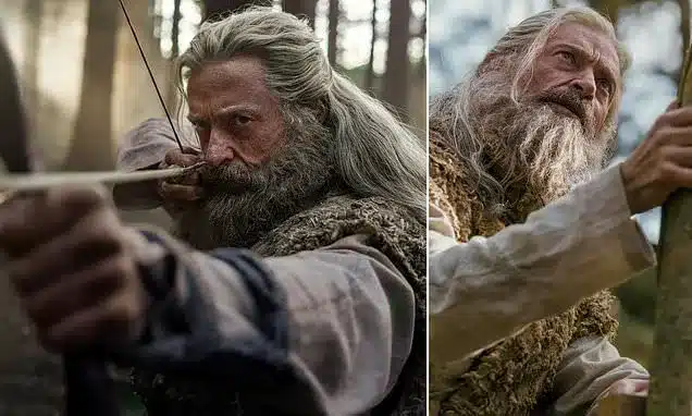 Hugh Jackman’s Grim Robin Hood: A Bloody, Grey-Haired Vigilante Hugh Jackman’s Grim Robin Hood: A Bloody, Grey-Haired Vigilante