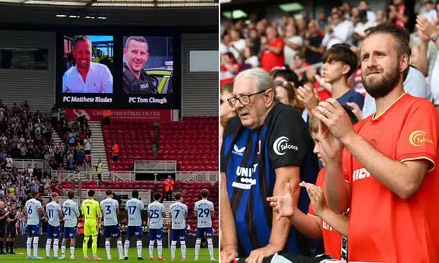 Middlesbrough Fans Honor Fallen Officers with Minute’s Applause
