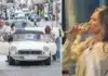 Kate Moss’s Chic London Outing in Vintage Electric Car