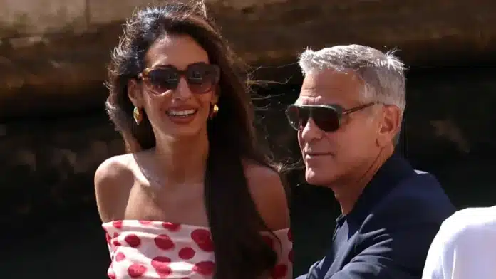 Amal Clooney Dazzles in Venice Alongside George Amal Clooney Dazzles in Venice Alongside George