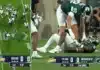 College Football Player’s Pants Pulled Down During Live TV Tackle