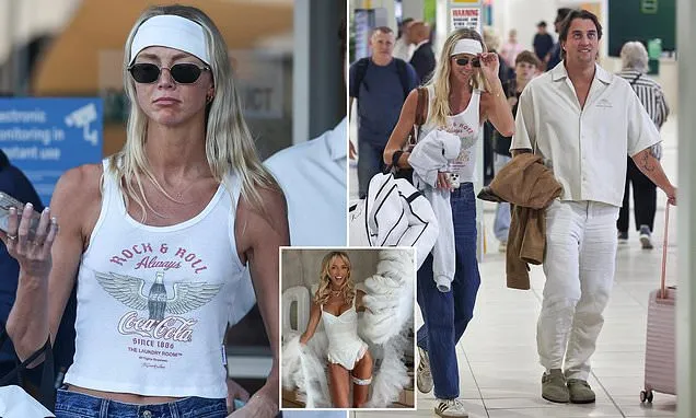 Annie Knight Arrives on Gold Coast for Wedding, Carries Dress Annie Knight Arrives on Gold Coast for Wedding, Carries Dress