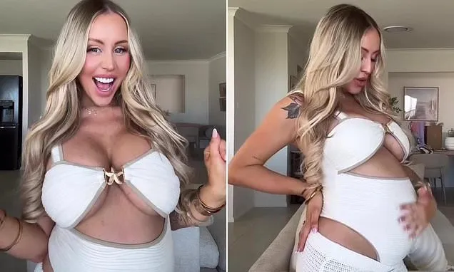 Influencer Christie Swadling Flaunts Revealing Maternity Wear at 23 Weeks