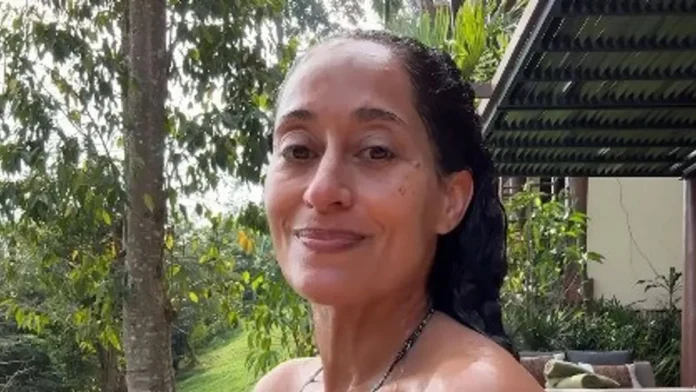 Tracee Ellis Ross Stuns in Purple Bikini at 53