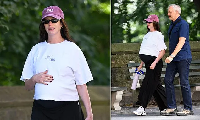Anne Hathaway Flaunts Baby Bump in NYC, Addresses Pregnancy Rumors