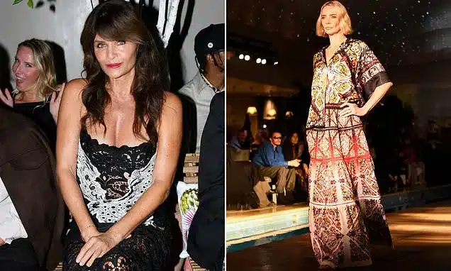 Helena Christensen Dazzles in Crochet at London Fashion Week Helena Christensen Dazzles in Crochet at London Fashion Week