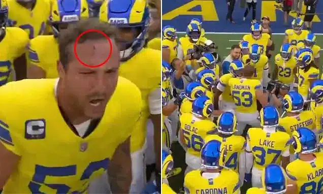 Rams Linebacker Nate Landman Injures Himself During Pre-Game Speech Rams Linebacker Nate Landman Injures Himself During Pre-Game Speech